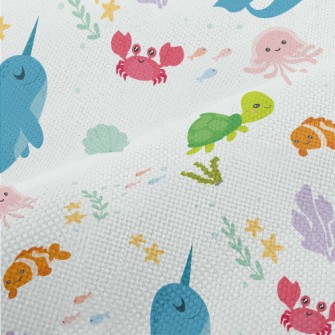 Children&#39;s Cartoon Sea Wor Performance Linen