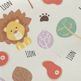 Cute Cool Lion Twill