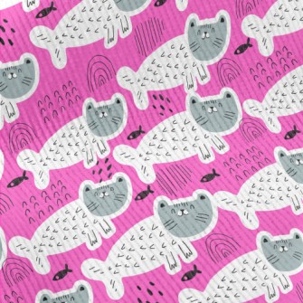 Cute Cat Mermaid Standard Corduroy