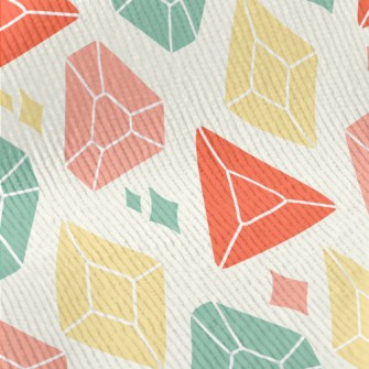 Colorful Shiny Gemstones Standard Corduroy