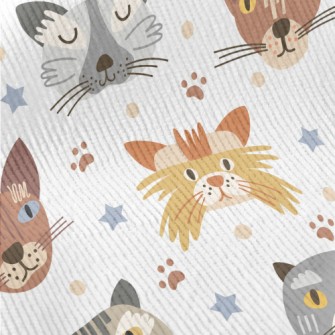 Cartoon Cute Cat Standard Corduroy