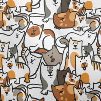 A Group Of Hand Drawn Cute Cat Dobby