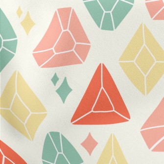 Colorful Shiny Gemstones Stretch Ponte
