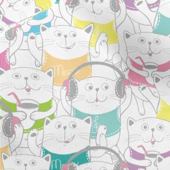 Modern Life Cat Micro Fleece