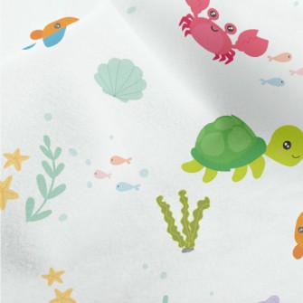 Children&#39;s Cartoon Sea Wor Micro Fleece