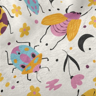 Brightly Colored Insects Minky
