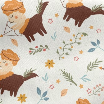 Cartoon Shooter Centaur Jersey Backed Fleece