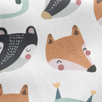 Children's Drawing Style F Jersey Backed Fleece