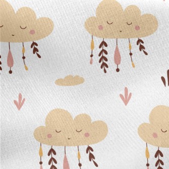Dormant Clouds With Hanging Or Jersey Backed Fleece