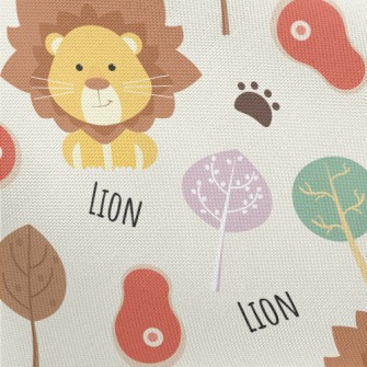 Cute Cool Lion Pongee