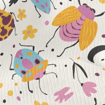 Brightly Colored Insects Stretch Jersey