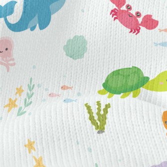 Children&#39;s Cartoon Sea Wor Stretch Jersey