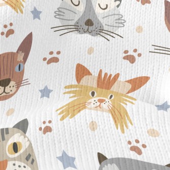 Cartoon Cute Cat Stretch Jersey