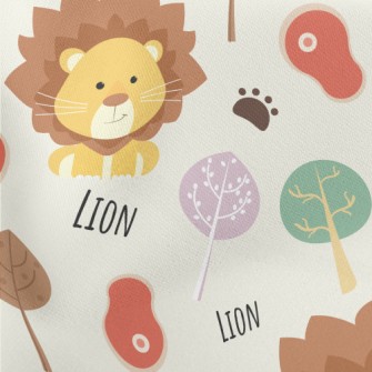 Cute Cool Lion Lightweight Cotton Poplin