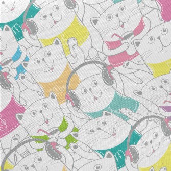 Modern Life Cat Midweight Cotton Poplin