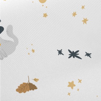 Halloween Cute Cat Midweight Cotton Poplin