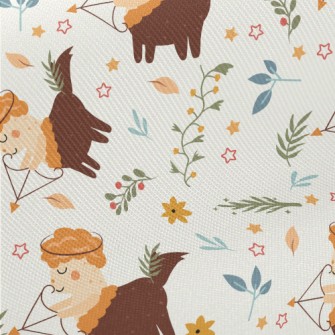 Cartoon Shooter Centaur Midweight Cotton Poplin