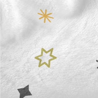 Simple Colorful Stars Minky