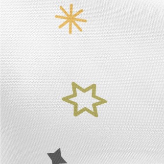 Simple Colorful Stars Pongee