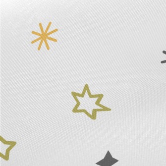 Simple Colorful Stars Midweight Cotton Poplin