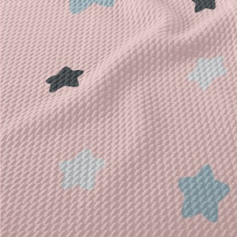 Childlike Cute Stars Birdseye Piqué