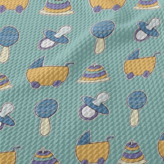 Cartoon Baby Toys Birdseye Piqué