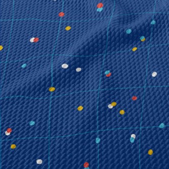 Random Colored Dots Birdseye Piqué