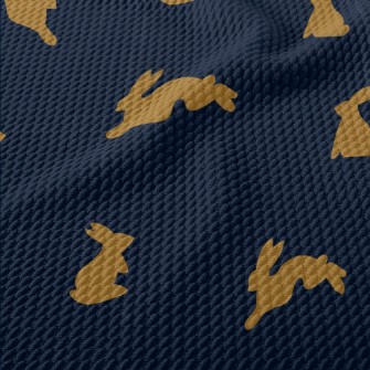 Lively Rabbit Silhouette Birdseye Piqué