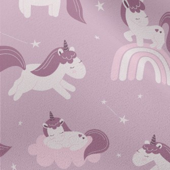 Purple Fairy Tale Unicorn Chiffon