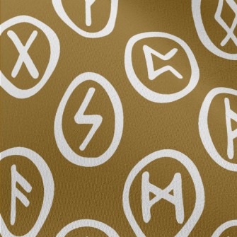 Handwritten Magic Runes Chiffon