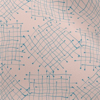 Distorted Line Grid Chiffon