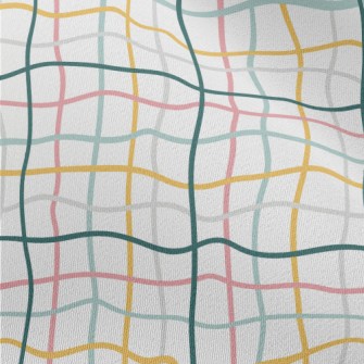 Distorted Color Grid Chiffon