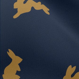 Lively Rabbit Silhouette Chiffon