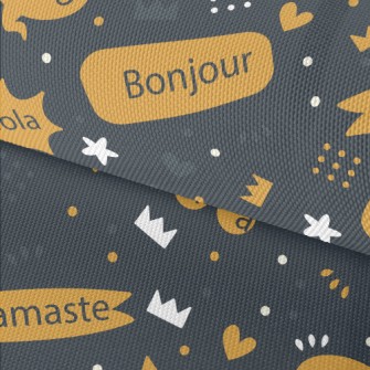 Hello In Multiple Languages Waterproof Oxford