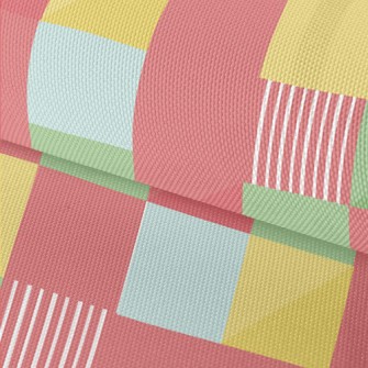 Geometric Colorful Squares Waterproof Oxford