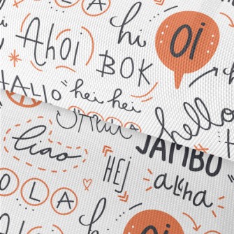 Hello In Different Languages Waterproof Oxford