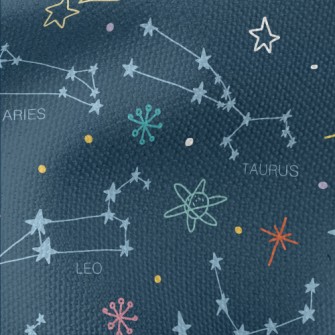 Hand Drawn Constellation Map Waterproof Canvas
