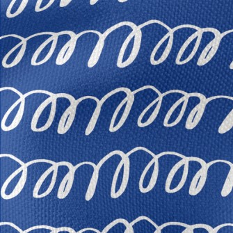 Hand Drawn Spiral Lines Waterproof Canvas