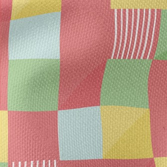 Geometric Colorful Squares Waterproof Canvas
