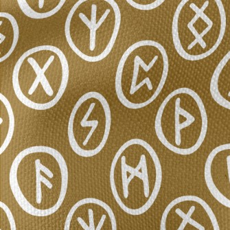 Handwritten Magic Runes Waterproof Canvas