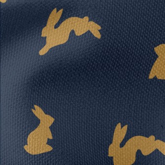 Lively Rabbit Silhouette Waterproof Canvas