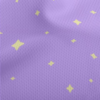 Shining Stars Pattern Athletic Mesh Flat Back