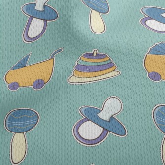 Cartoon Baby Toys Athletic Mesh Flat Back