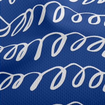 Hand Drawn Spiral Lines Athletic Mesh Flat Back