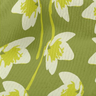 Abstract Green Flower Terry