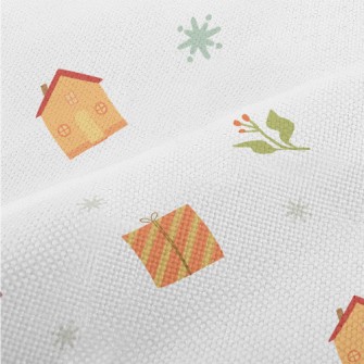 Winter Birds And Gifts Performance Linen