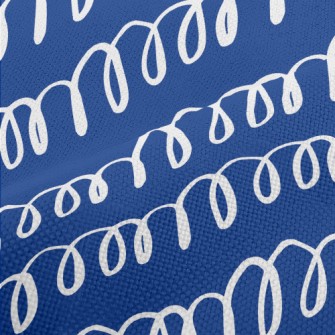 Hand Drawn Spiral Lines Performance Linen