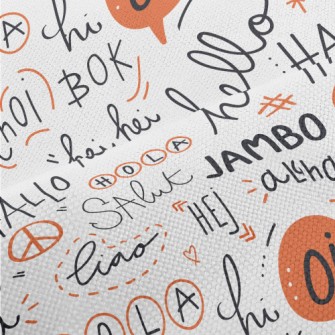 Hello In Different Languages Performance Linen