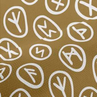 Handwritten Magic Runes Performance Linen