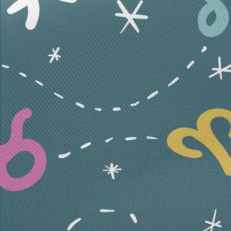 Cute Constellation Pattern Twill